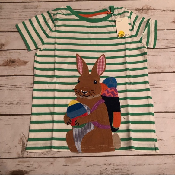 Mini Boden Other - Mini Boden bunny Easter tee